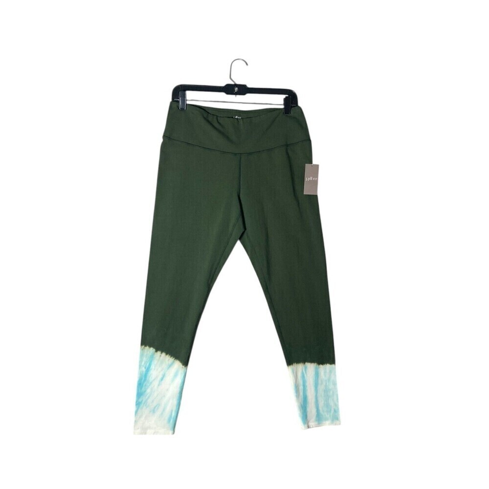 J Jill Fit Pants Women's Size Medium Olive Green Fit Breath Cotton Leggings